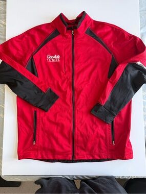 GoodLife Fitness Red and Black Athletic Jacket
